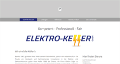 Desktop Screenshot of keller-elektro.de